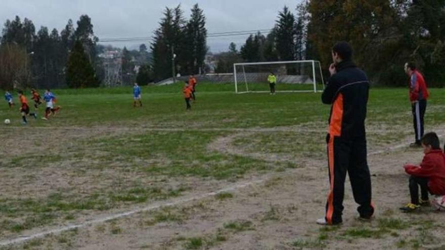 El campo de fútbol del Convento antes de ejecutar las mejoras.