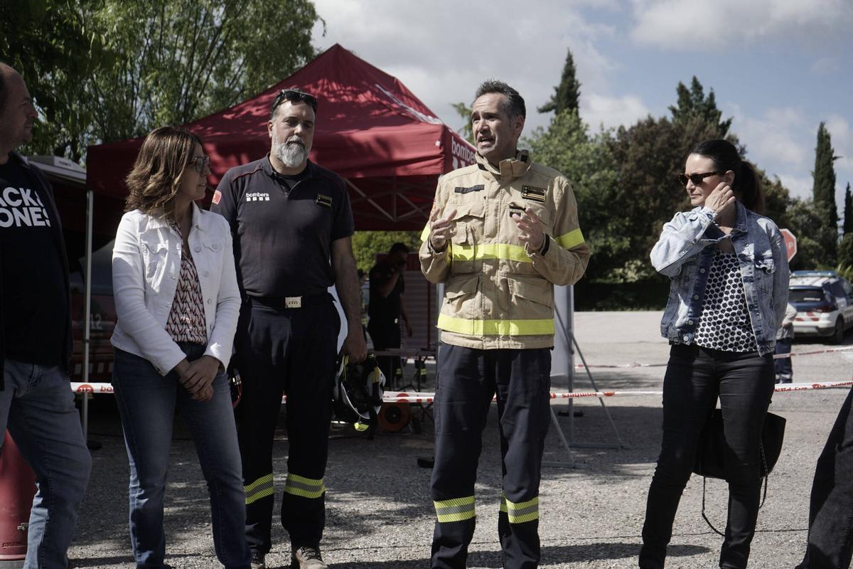 Simulacre dels Bombers i protecció Civil d'un incendi de gran abast al sud del Solsonès