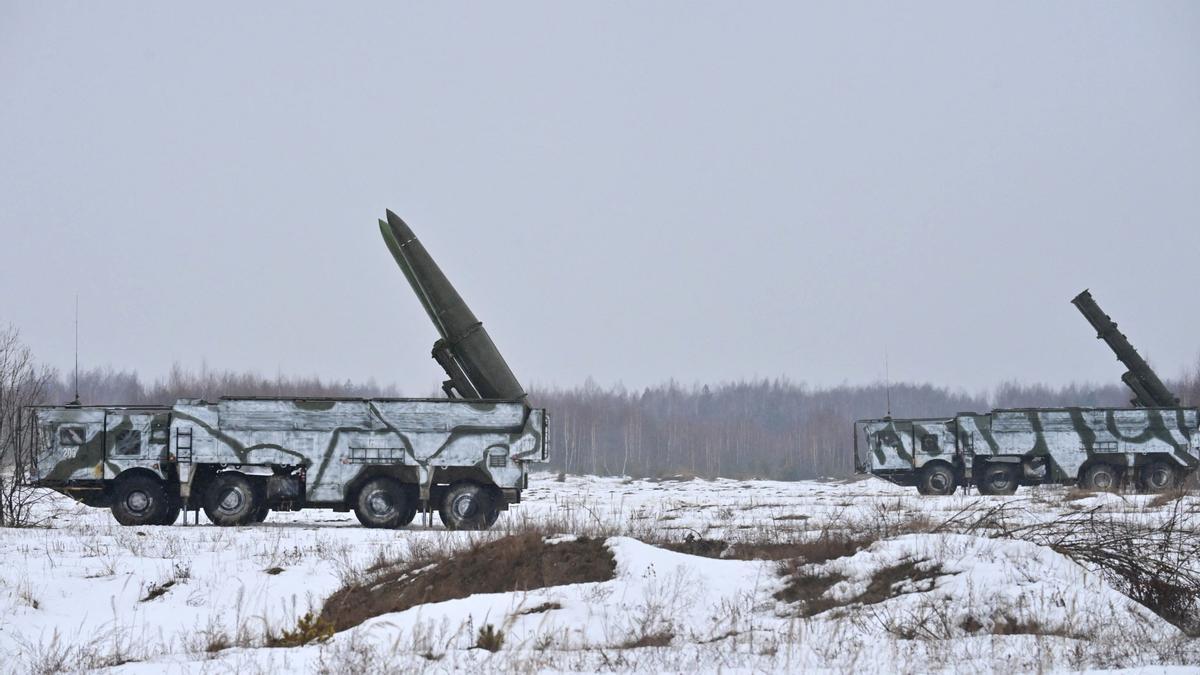 Maniobras militares de Rusia y Bielorrusia el pasado mes de enero.