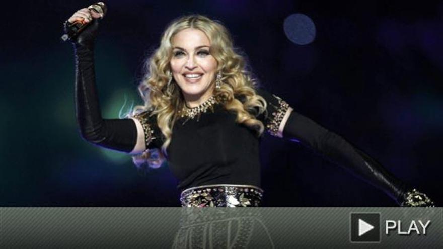 Madonna actuó durante la final de la Superbowl.