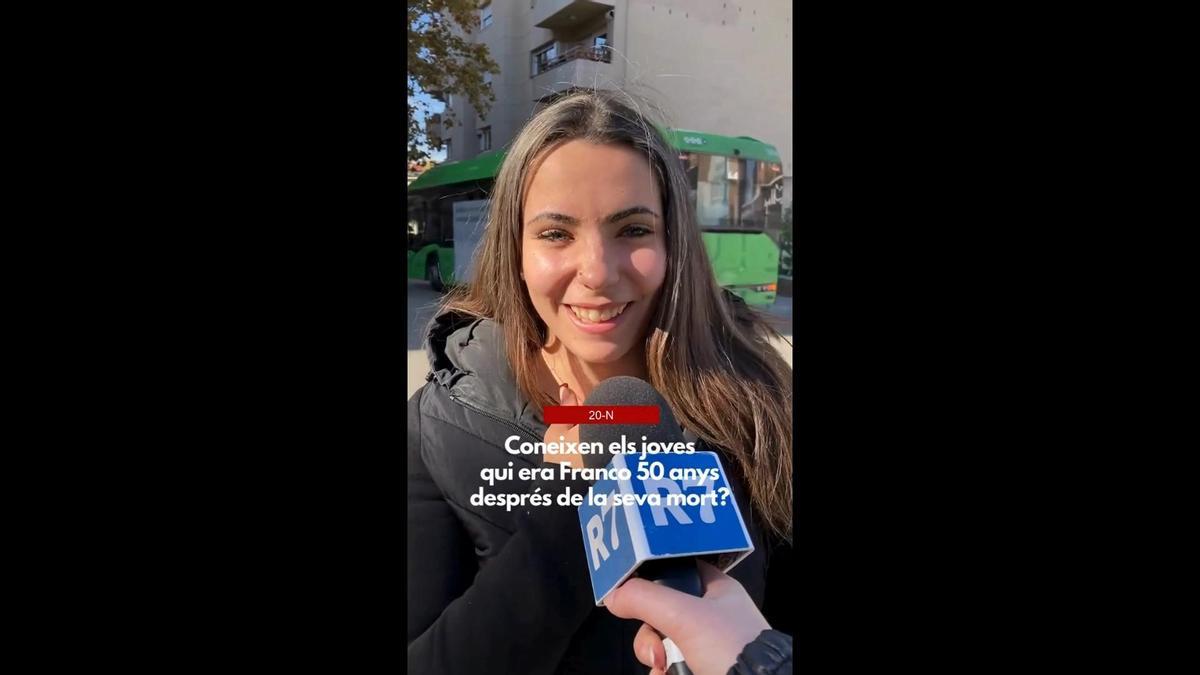Què en saben els joves de Manresa, de Franco? Del «no sé qui és» a «la dictadura no és bona per a un país»