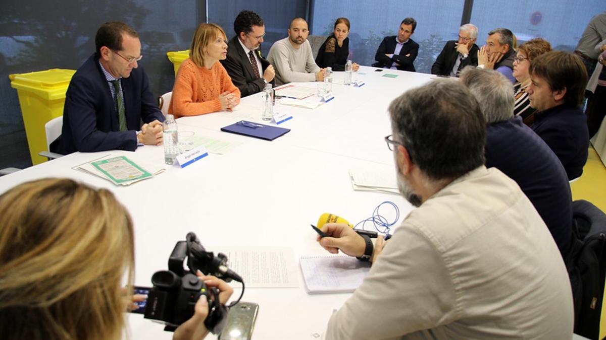 Imagen de la presentación del proyecto este miércoles en Sant Boi