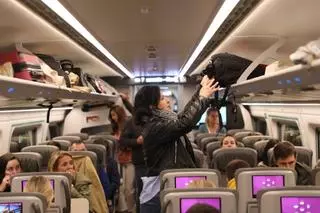 EN IMÁGENES: Así fue el primer viaje de un tren Avril entre Asturias y Madrid