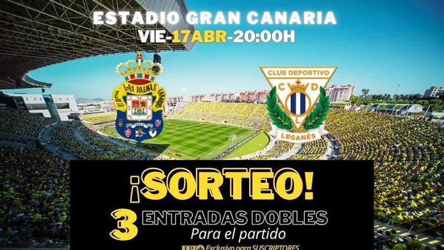 El Estadio de Gran Canaria será el escenario del enfrentamiento UD Las Palmas - CD Leganés: LA PROVINCIA sortea 3 entradas dobles
