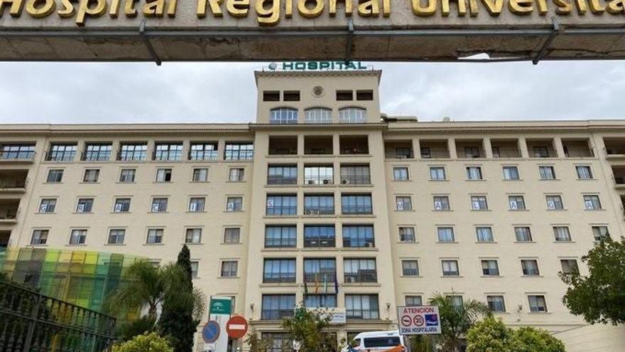 Fachada del Hospital Regional de Málaga.