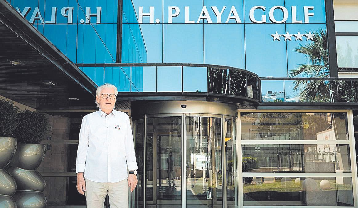 Francisco Marín, en el Playa Golf de Platja de Palma.