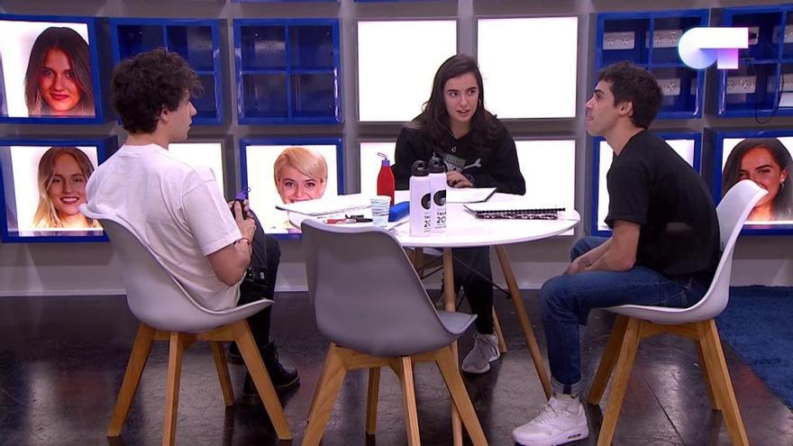 Marta, en una clase con Los Javis en &#039;OT&#039;