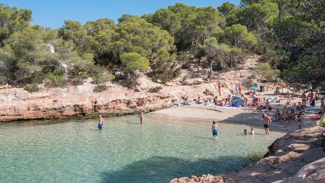 Cala Gracioneta, en Sant Antoni. | MARIA MOLINA