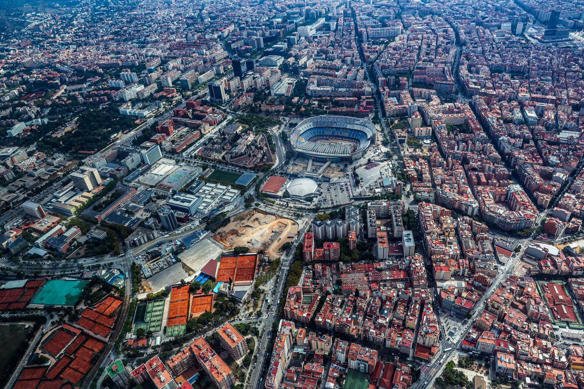 Las obras en Barcelona desde el aire