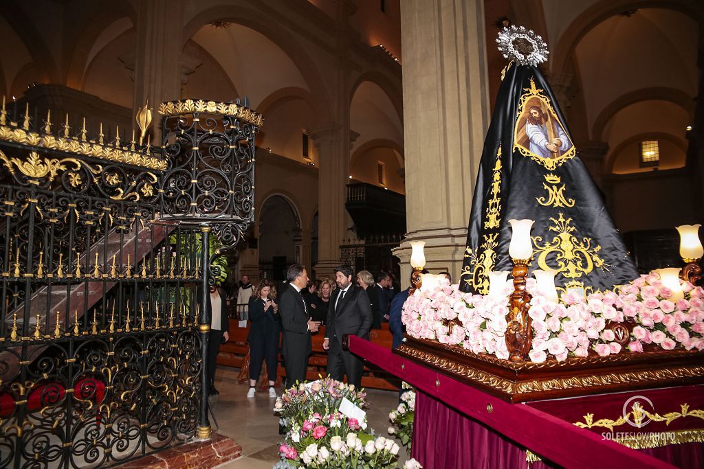 Procesión de la Virgen de la Soledad de la Hermandad de La Curia de Lorca, en imágenes