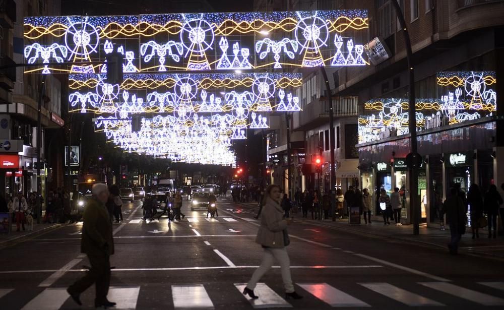 Encendido de luces de Navidad en Murcia