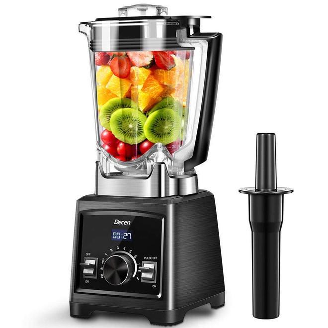 Decen 2000W Batidora Profesional, 35.000 RPM Batidoras de Vaso, 9 Velocidades Ajustable para Zumos y Smoothies, Batidora Americana Jarra de 2L sin BPA