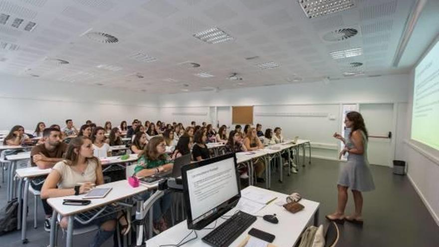 Clase del inicio de curso en Ciencias de la Salud.