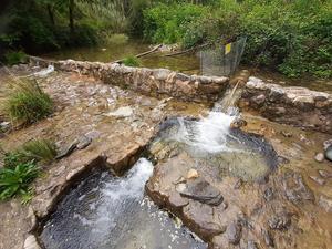 Uno de los obstáculos fluviales que se pretenden restaurar. 