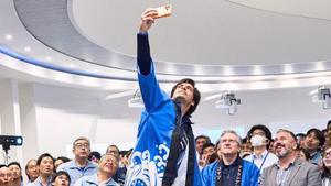 Carlos Sainz, en un evento con patrocinadores de Williams en Japón