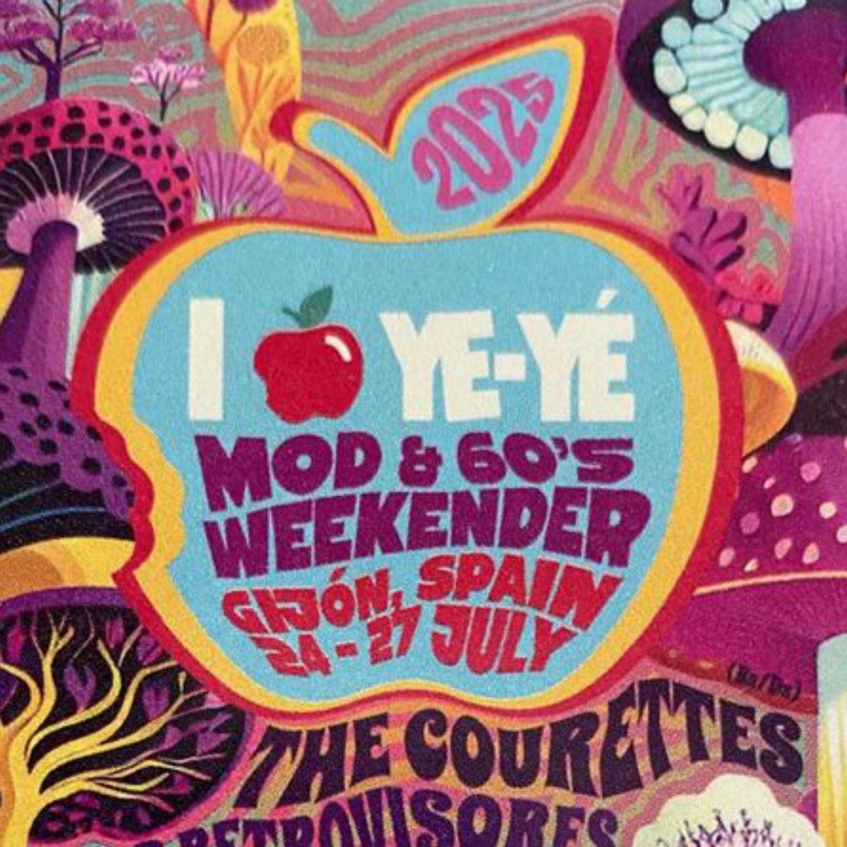 Versión del cartel del Festival Ye-yé por Cyril Jean (Francia).
