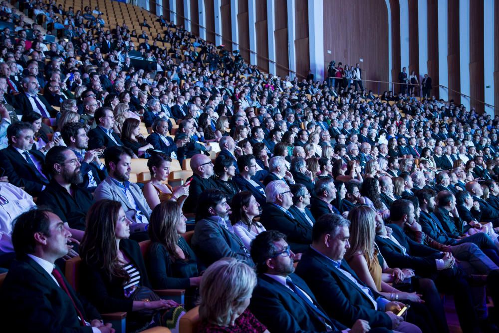 La sala auditorio llenba para presenciar la entrega de los premnios Levante-EMV/ Prensa Ibérica