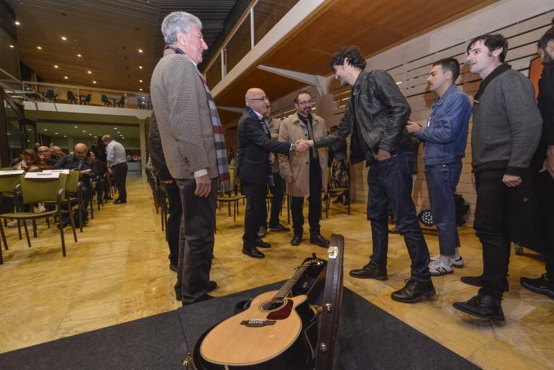 LAS PALMAS DE GRAN CANARIA. El director del Gran Canaria Sum Festival, Juan Francisco Senabre, presentaron junto a Antonio Morales y Pedro Quevedo, las novedades de la segunda edición. Grupos invitados Second y Miss Cafeina. FOTO: J. PÉREZ CURBELO  | 17/01/2019 | Fotógrafo: José Pérez Curbelo