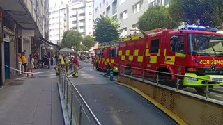 Susto en el Ensanche por un incendio en el cuadro eléctrico de un edificio de Santiago del Estero