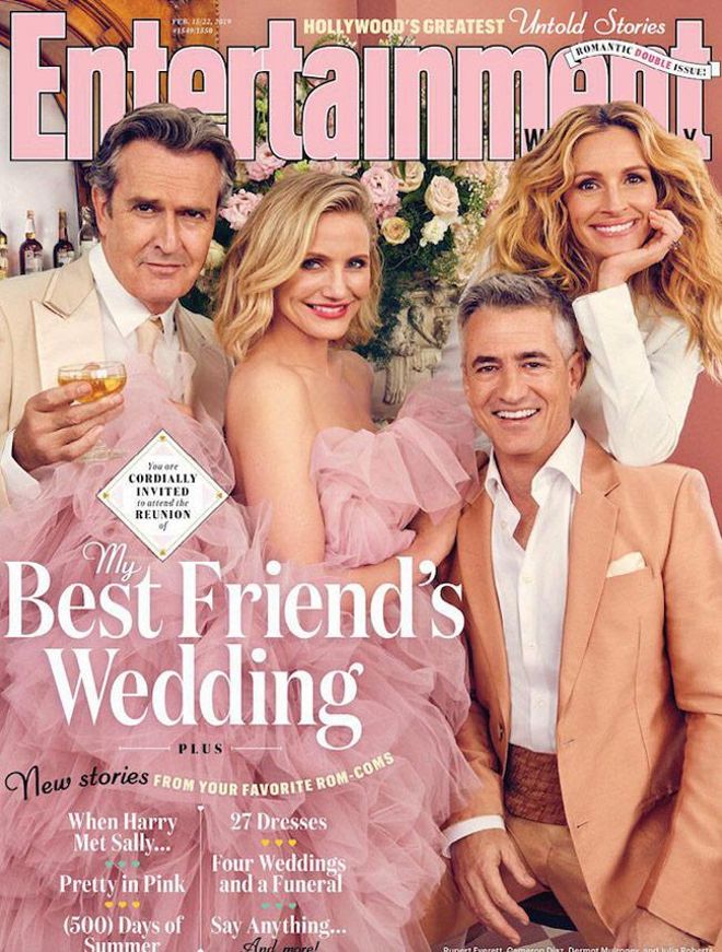 La portada de Entertainment, con el elenco de 'La boda de mi mejor amigo'