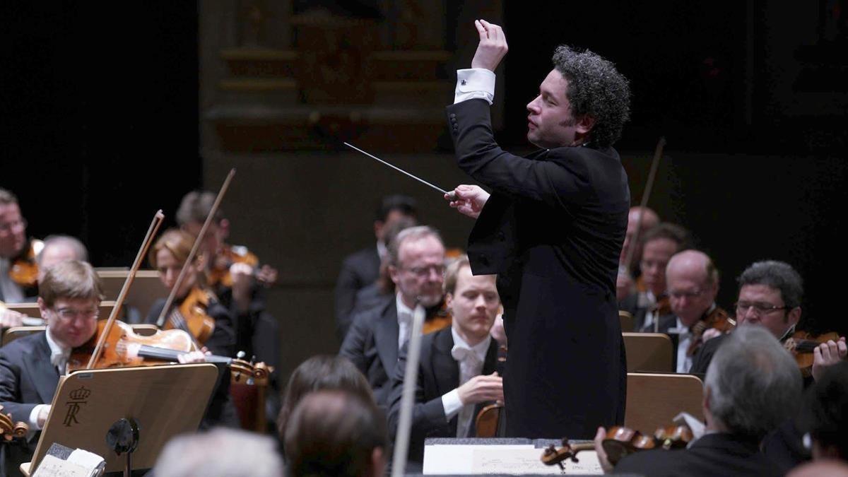 Gustavo Dudamel, al frente de la Filarmónica de Viena.