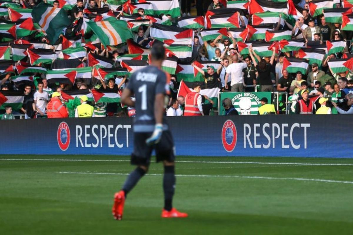 Multa por llevar una bandera palestina en un estadio? El caso de