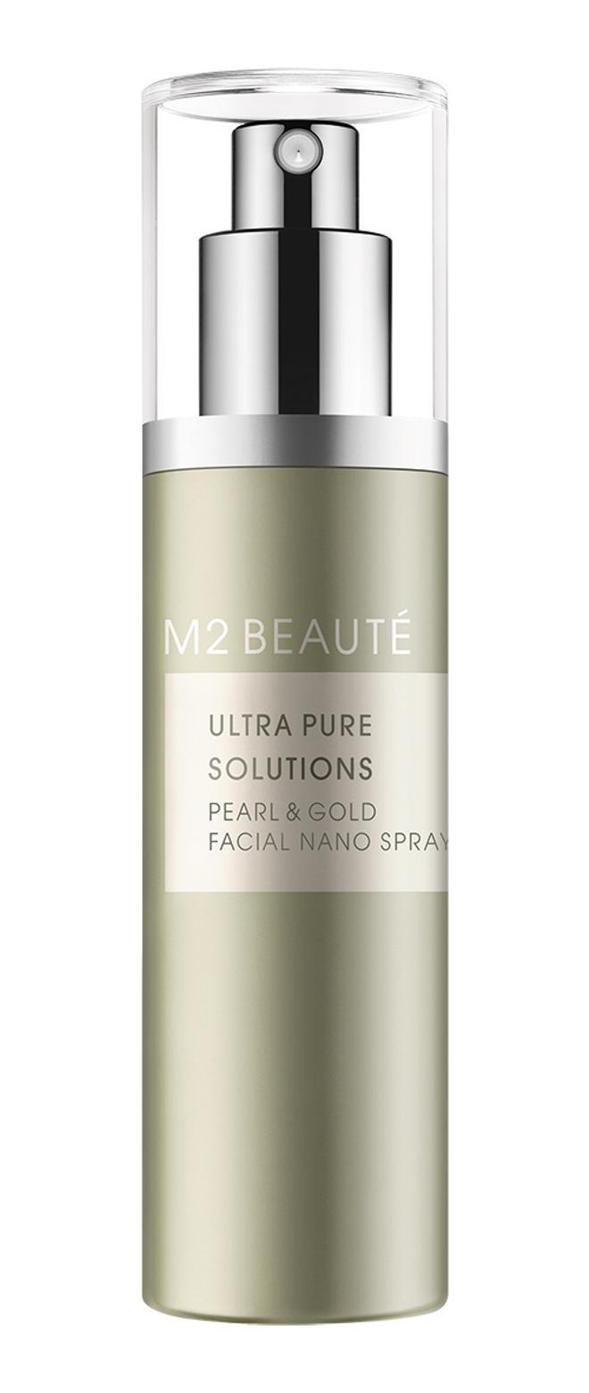 Facial Nano Spray Ultra Pure Solutions Pearl & Gold, de M2 Beauté