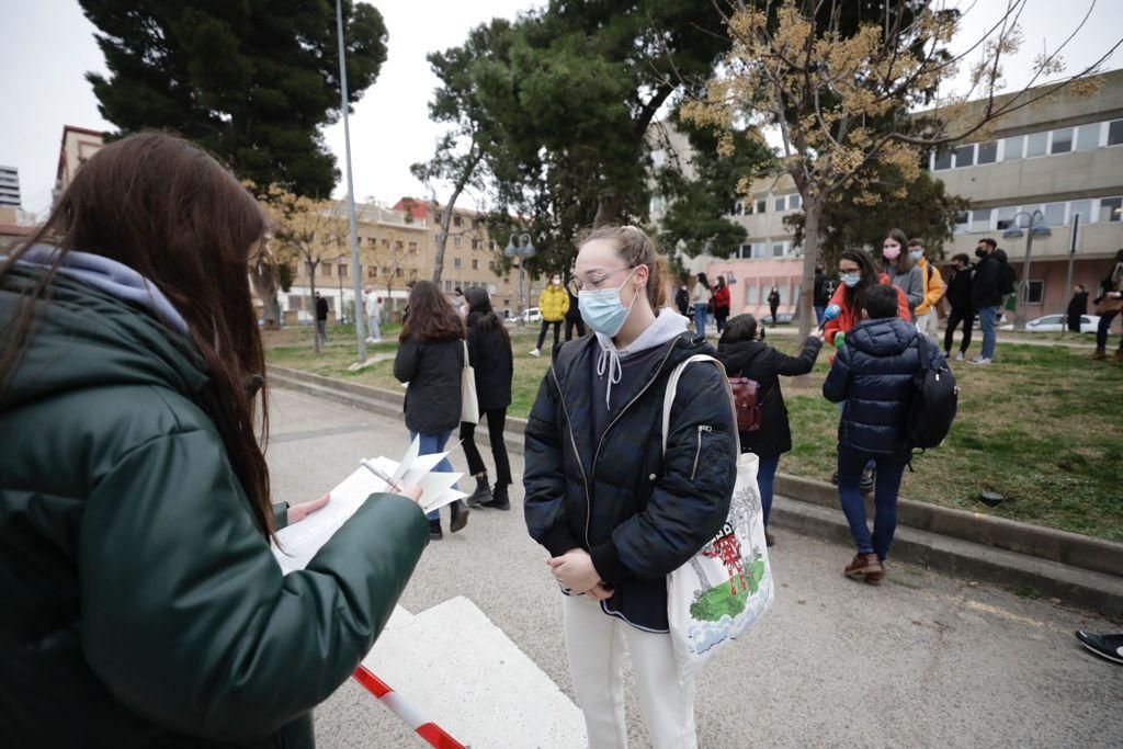 Vacunación a estudiantes universitarios en Aragón