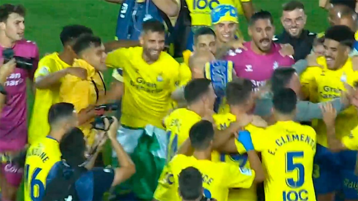 Las Palmas - Alavés | La celebración de Las Palmas por el ascenso a Primera