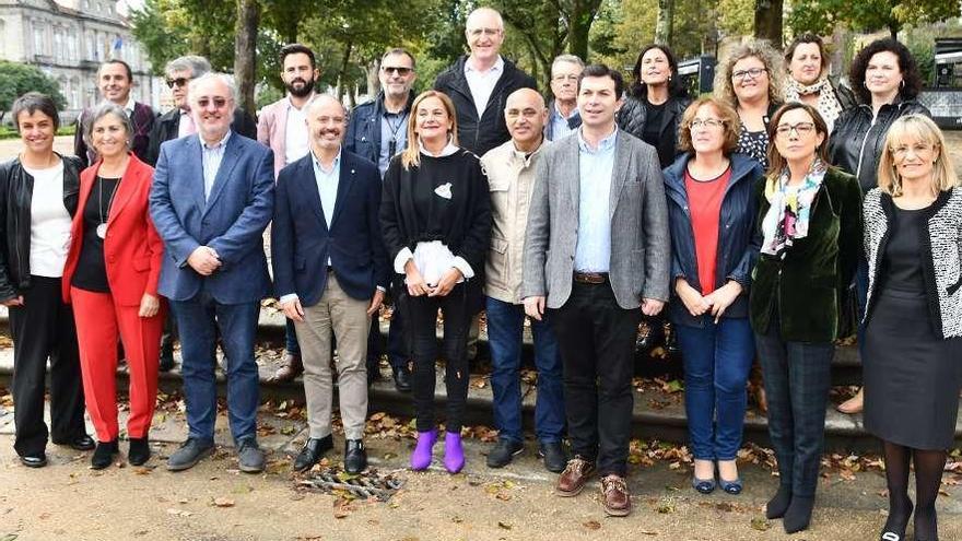 Integrantes de la candidatura del PSdeG-PSOE por la provincia de Pontevedra. // Fdv