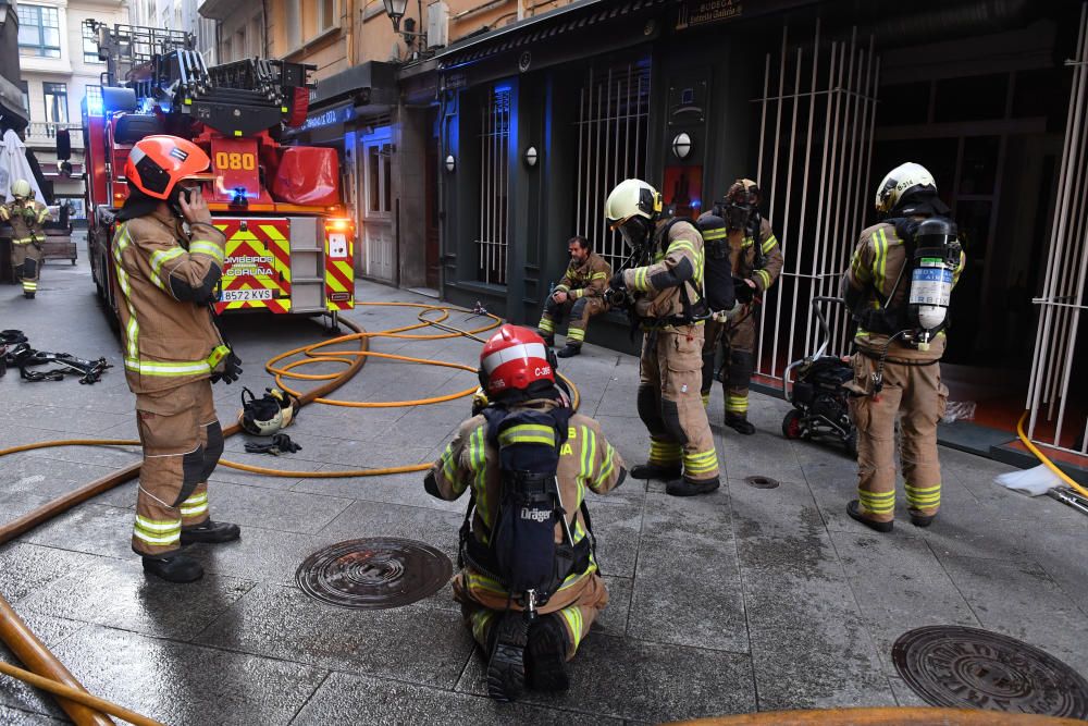 Incendio en la calle de la Estrella