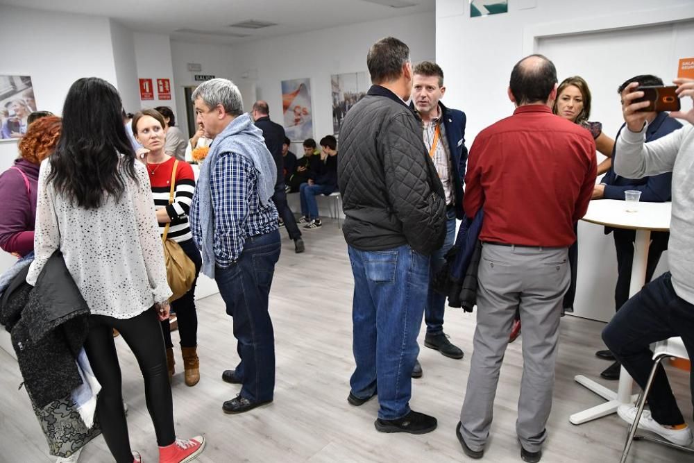 La jornada del 10-N, en la sede de Ciudadanos en Murcia