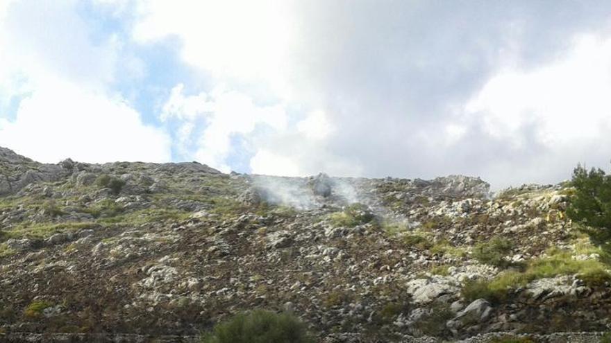 Alarma por un incendio forestal en Pollença