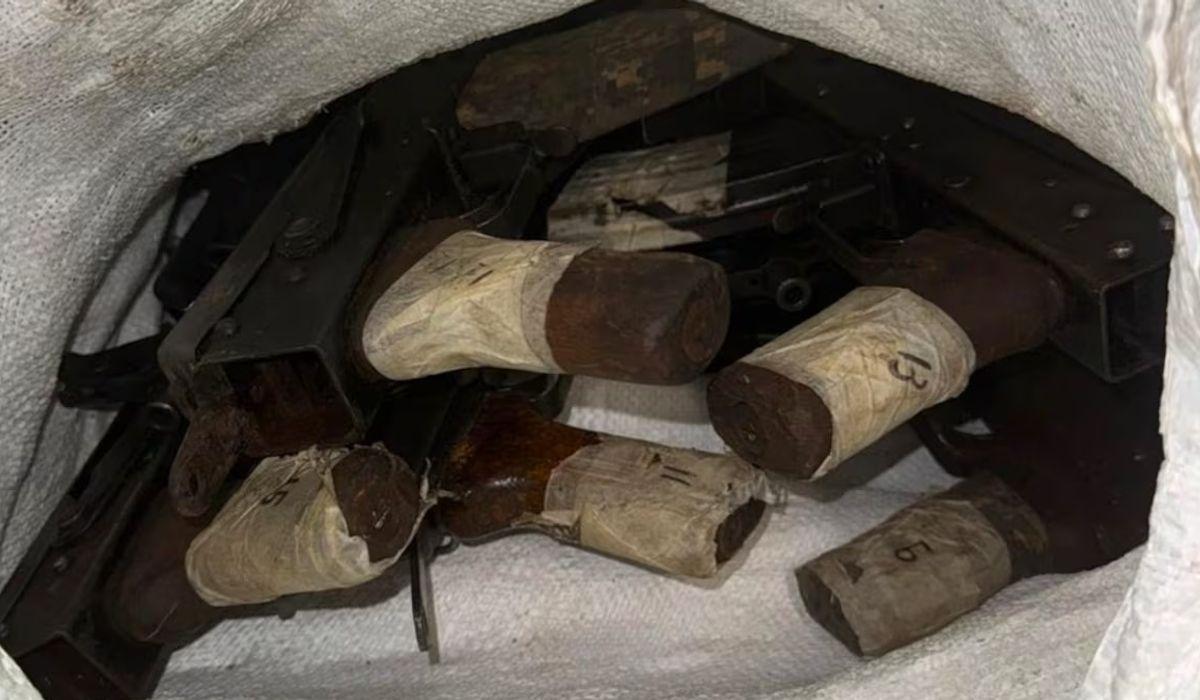 Les armes trobades a Figueres.