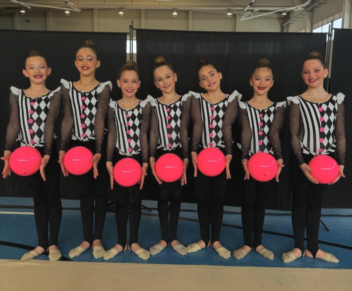 Conjunto alevín del Gimnasia Morvedre que estará en el Nacional de Granada.