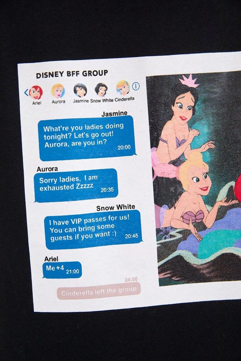 Chat de la camiseta de Princesas Disney de Zara
