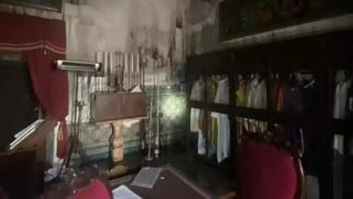 Así ha quedado la iglesia de la Fuensanta tras el incendio del domingo