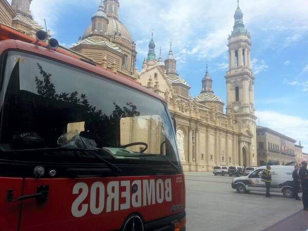 Fotogalería: Explosión en el interior de la basílica del Pilar