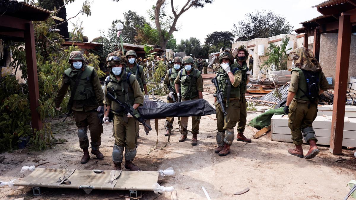 Masacre en el kibutz Kfar Aza de Israel