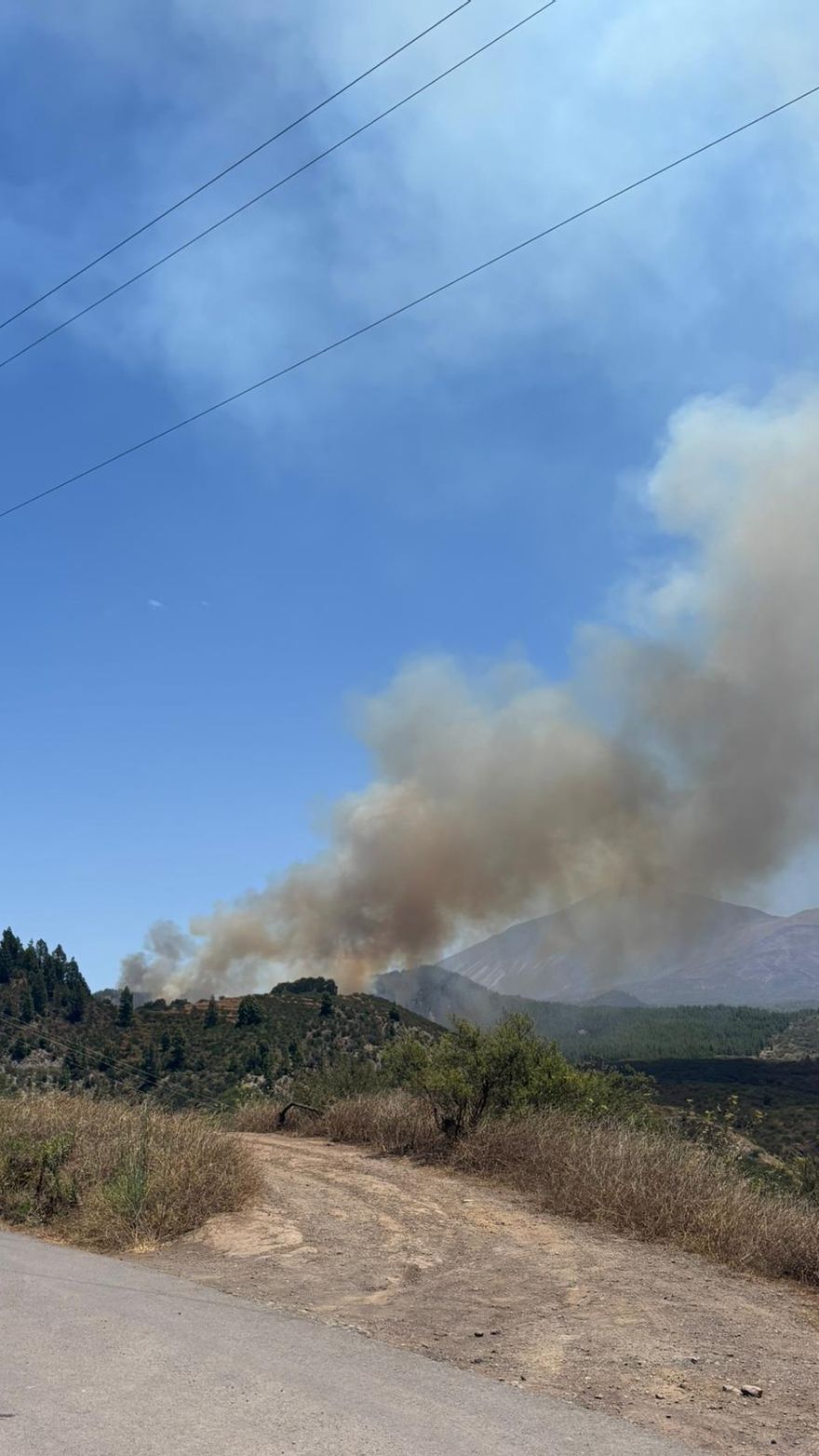 Incendio declarado en El Tanque