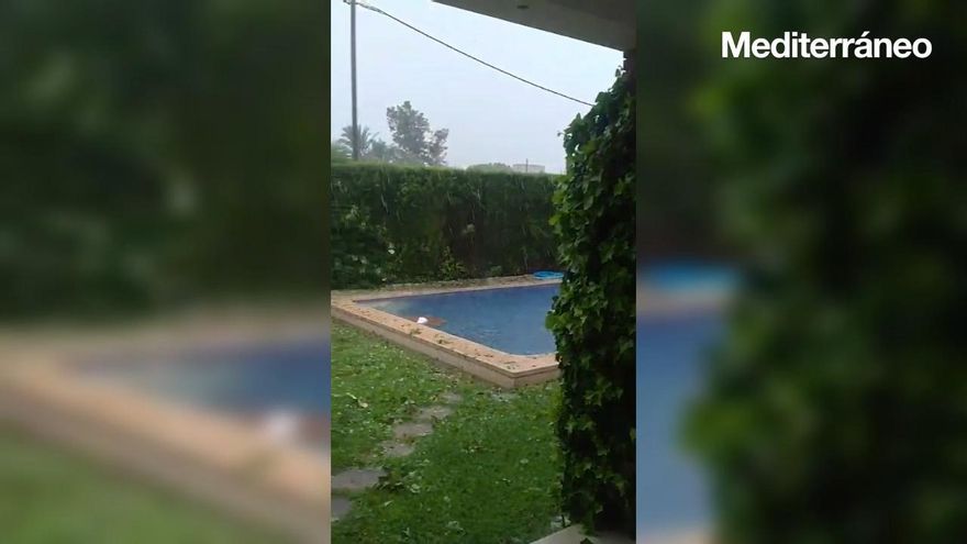 Vídeo: Fuerte granizada en Burriana