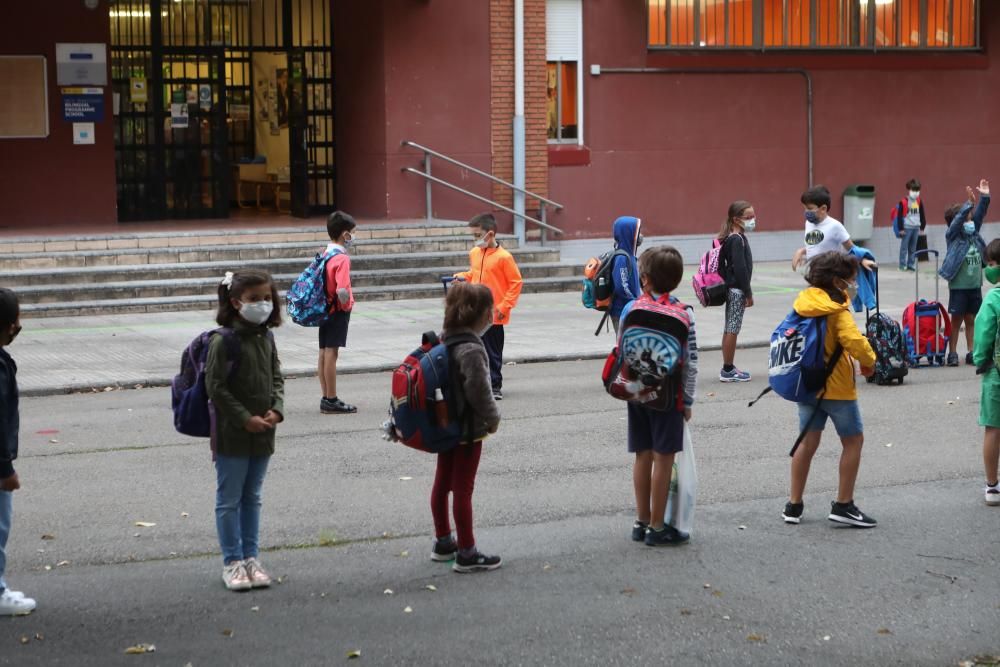 Gijón: vuelta a clase de mascarilla y sin lloros