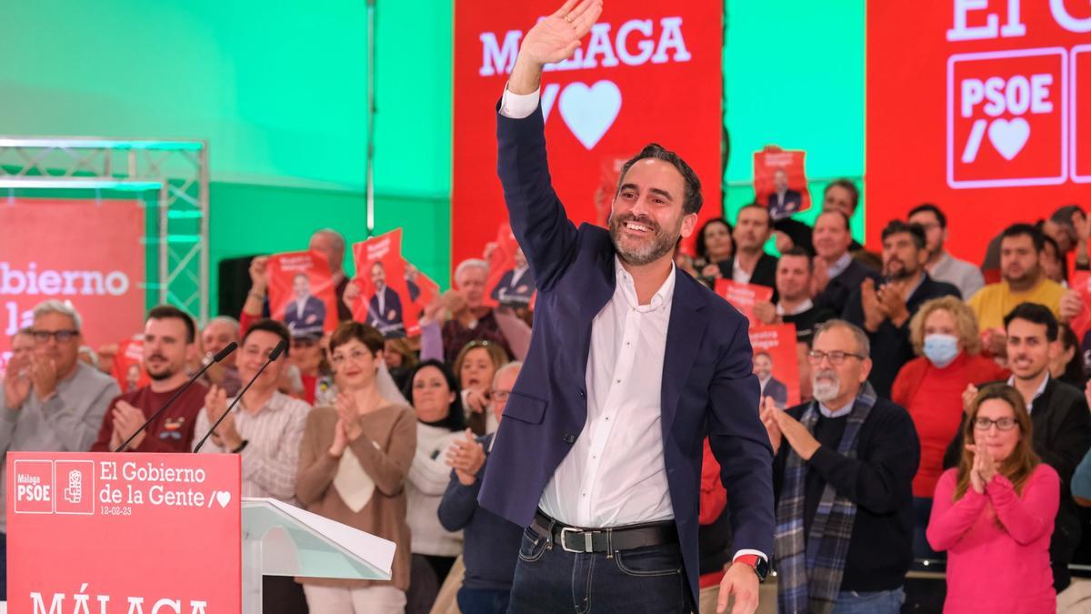 Pedro Sánchez, en Málaga para arropar a Dani Pérez como candidato a la Alcaldía