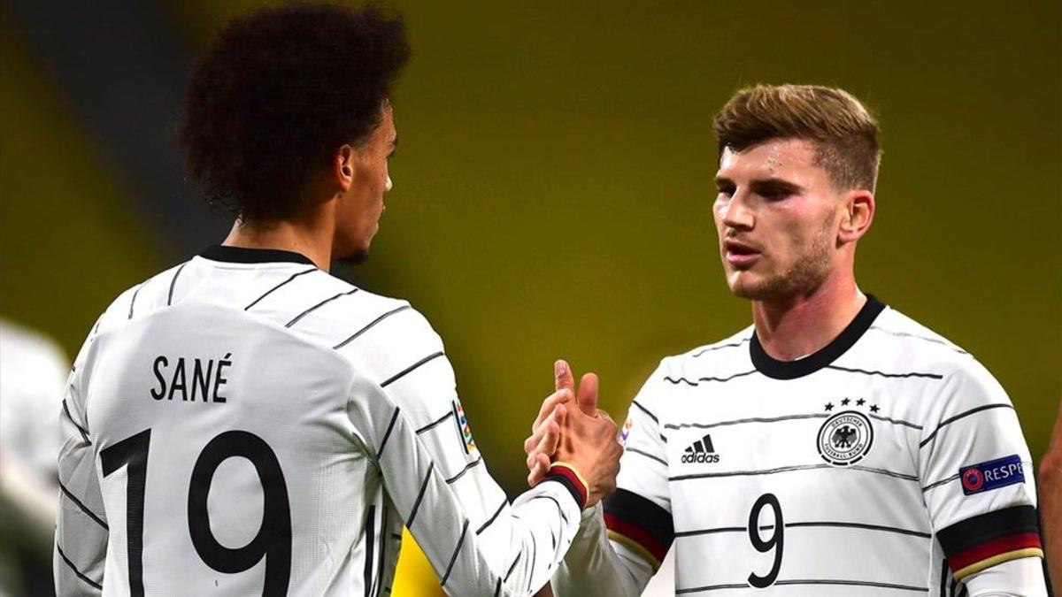 Werner y Sané, goleadores de la noche