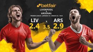 Liverpool FC vs. Arsenal FC: horario, TV, estadísticas, clasificación y pronósticos