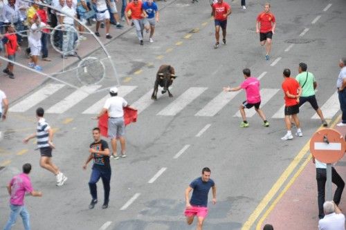 Encierro de vaquillas en Abarán