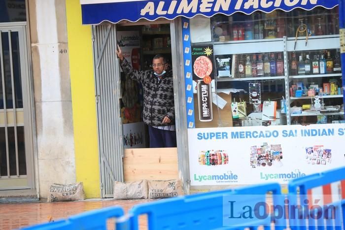 Temporal en Murcia: Los efectos de las lluvias en Los Alcázares y Cartagena