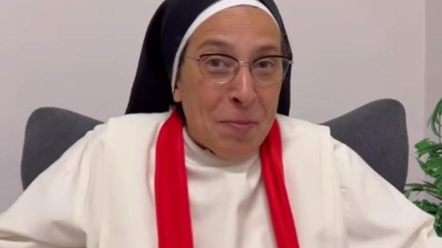 Sor Lucía en una imatge del clip