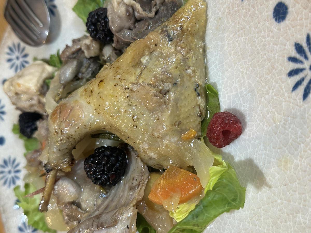 Escabeche de tordos, perdiz y conejo