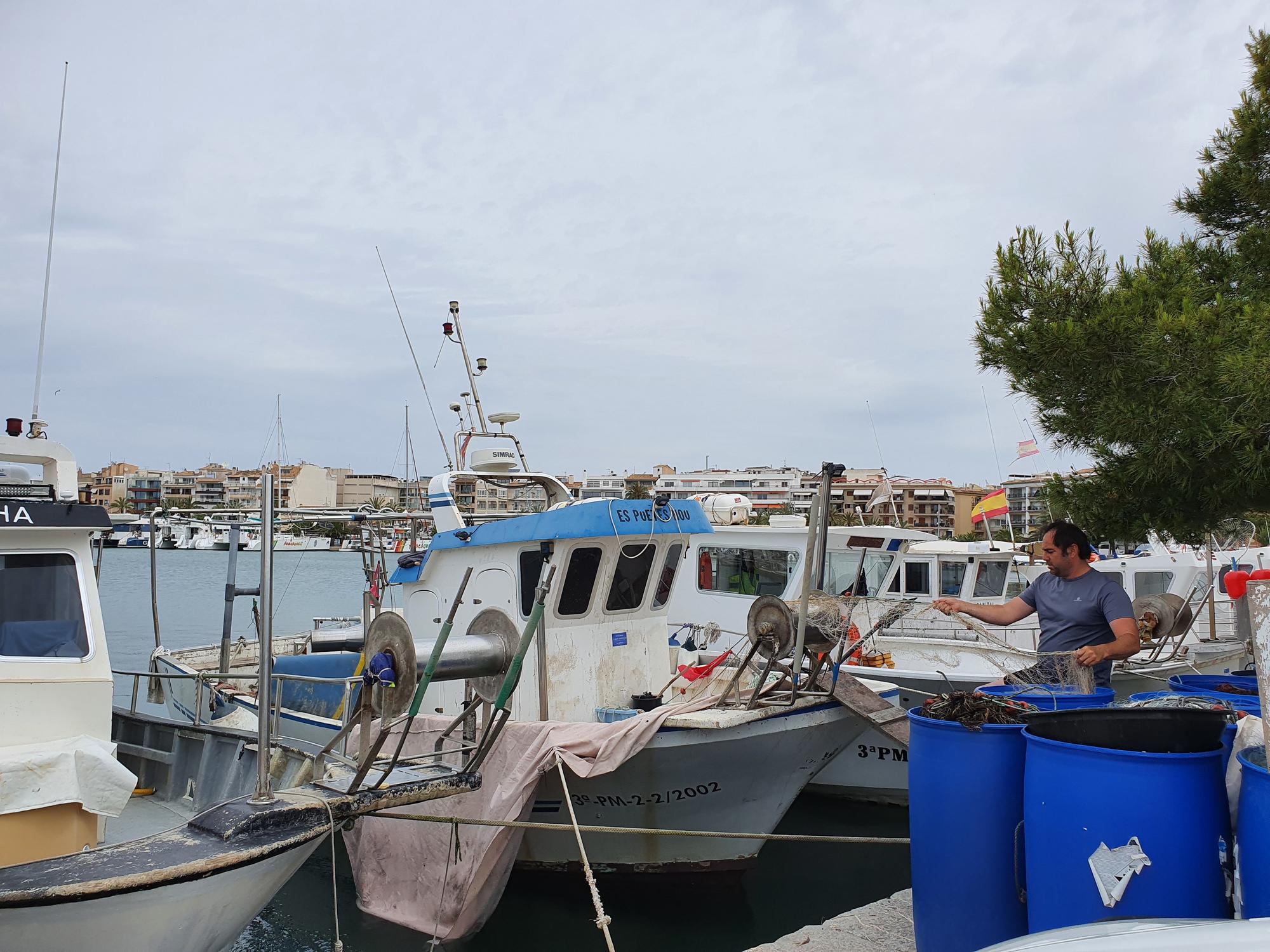 Los pescadores se quedan en tierra